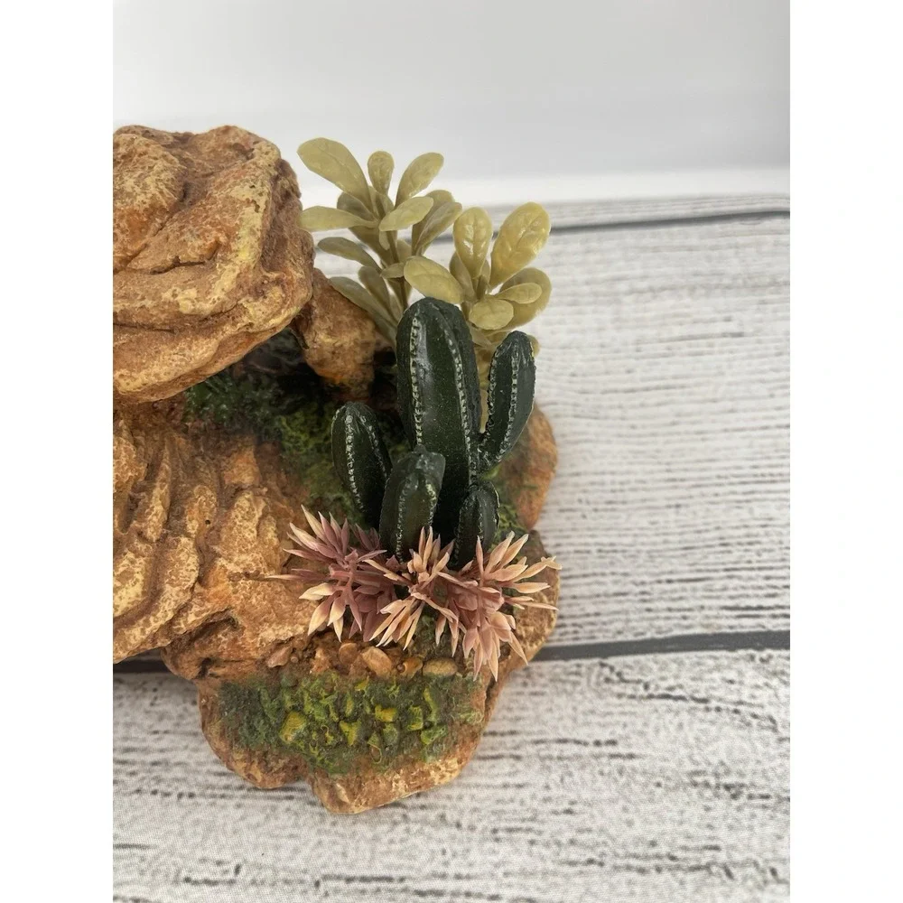 Reptile Basking Platform Resin Rock Tank Decor
